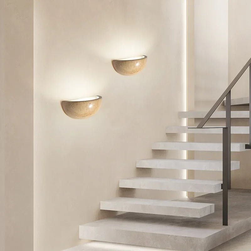 Luminous Haven - LED Stone Wall Lamp Sconce for Cozy Living Room & Bedroom 4