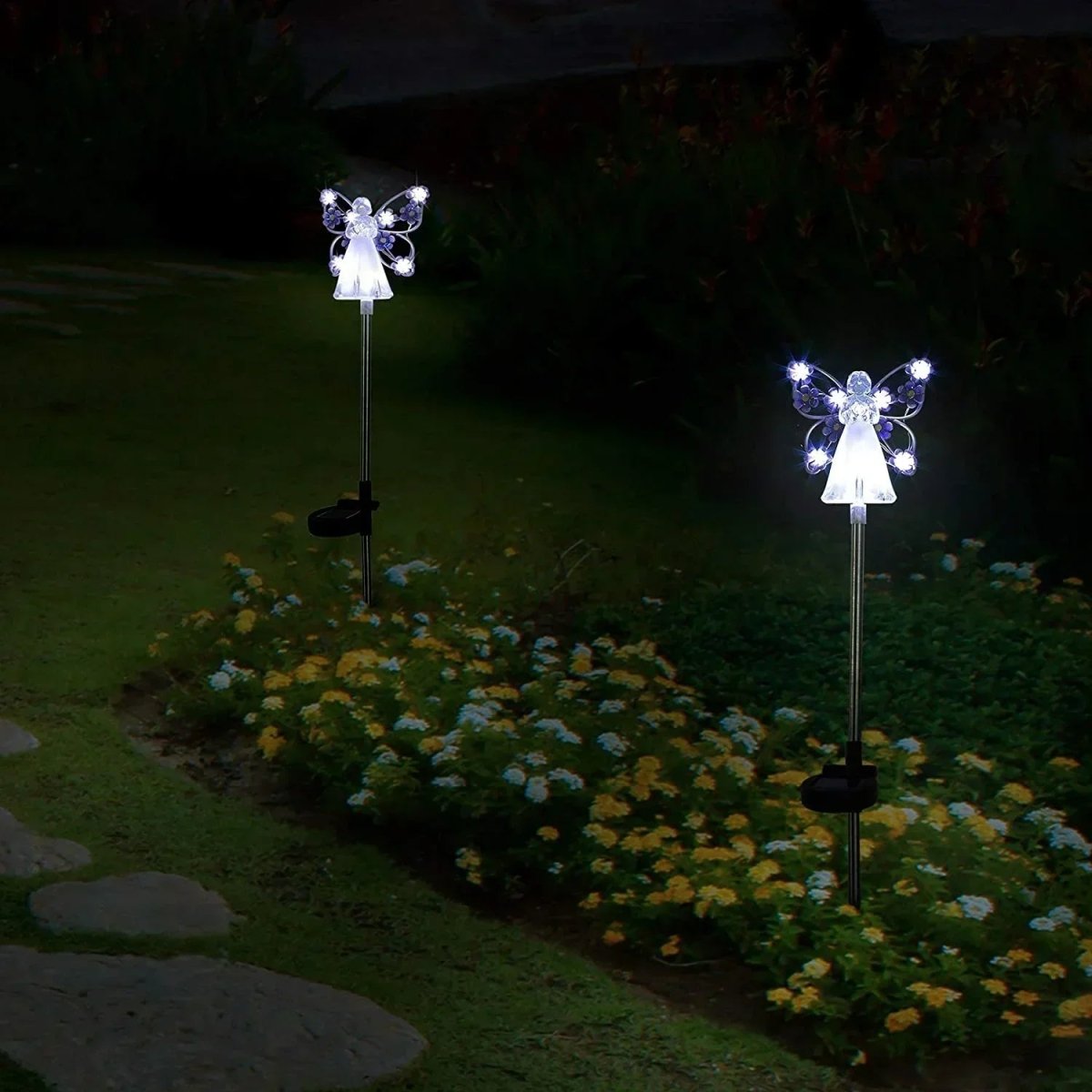 Luminous Haven - Solar Angel LED Garden Light, Weatherproof & Automatic Charging 4