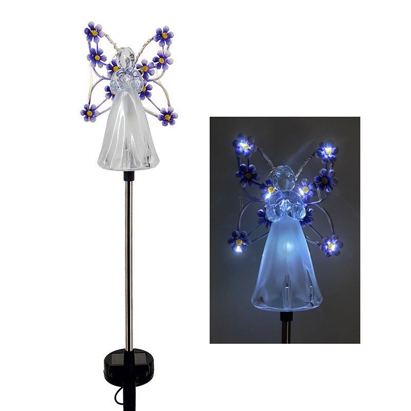 Luminous Haven - Solar Angel LED Garden Light, Weatherproof & Automatic Charging 6