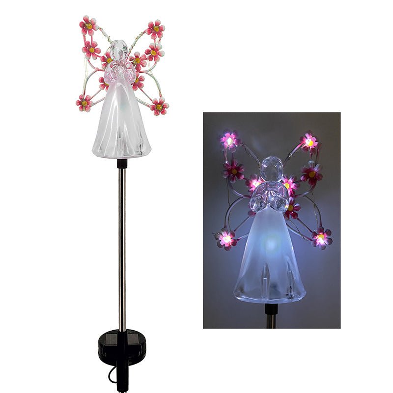 Luminous Haven - Solar Angel LED Garden Light, Weatherproof & Automatic Charging 7