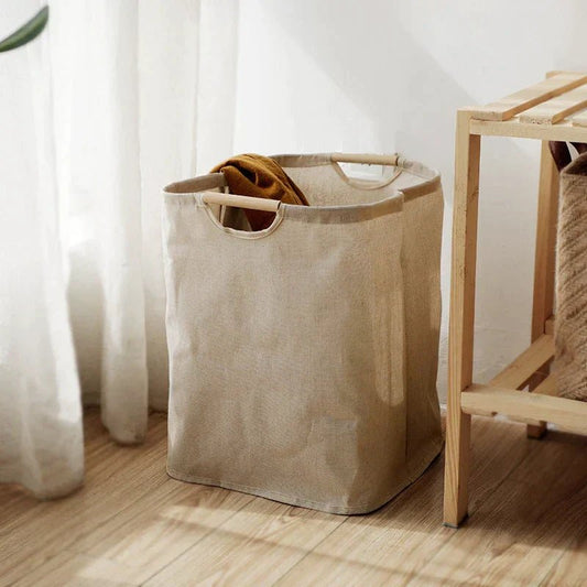 HarmonyWeave Basket – Elegant Organizer for Laundry & Storage