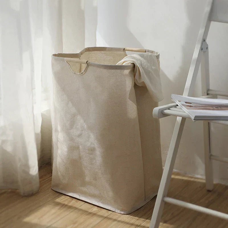 HarmonyWeave Basket – Elegant Organizer for Laundry & Storage