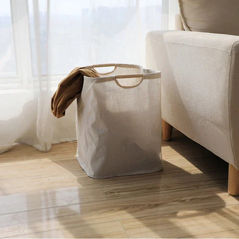 HarmonyWeave Basket – Elegant Organizer for Laundry & Storage