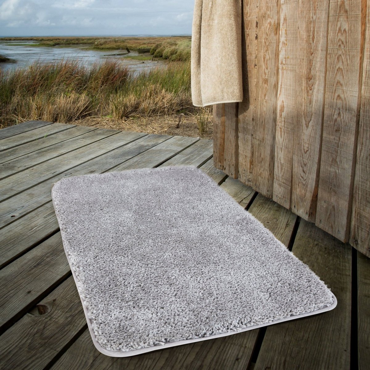 Luxura UltraSoft Bath Mat | Super-absorbent microfiber bathroom rug with anti-slip backing 19