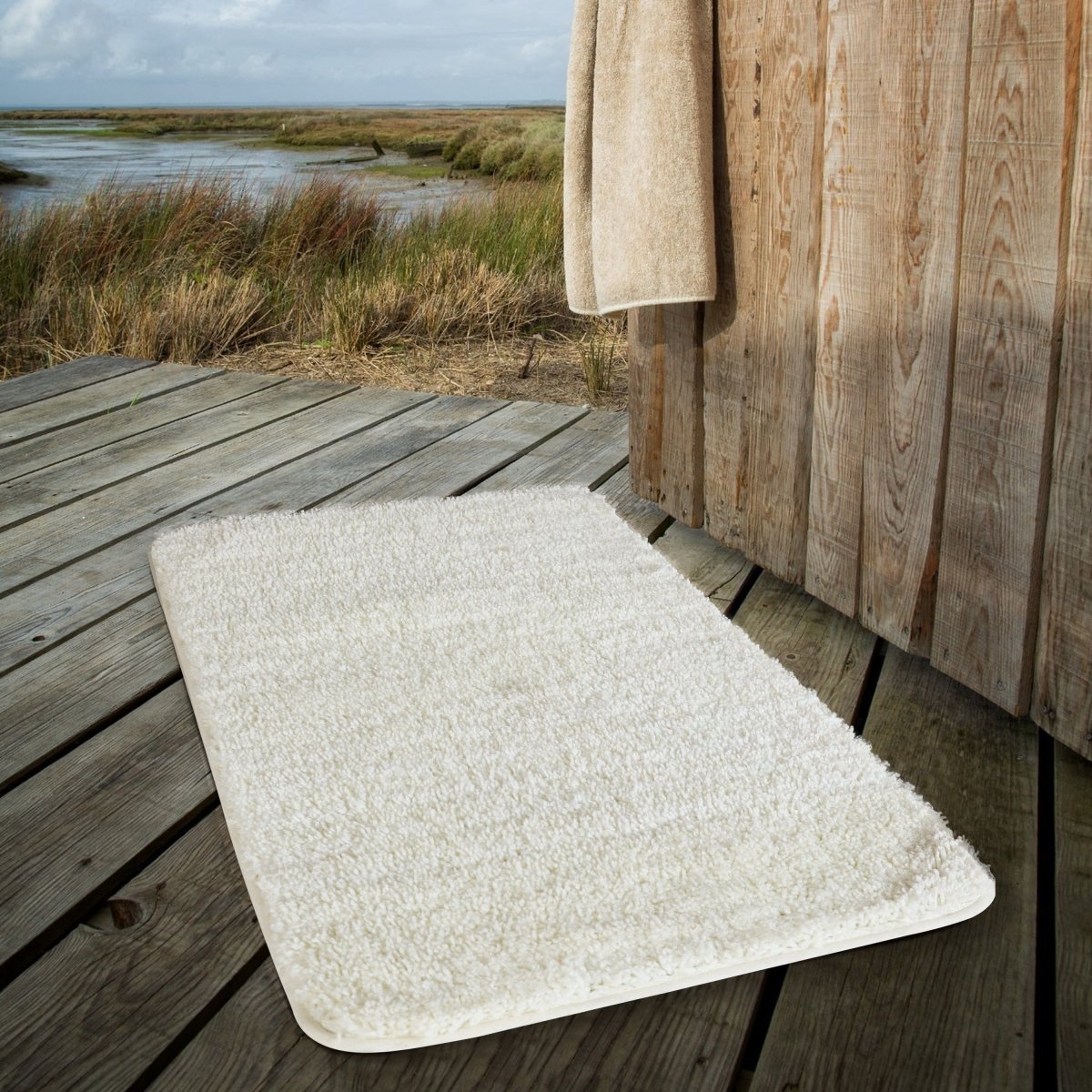Luxura UltraSoft Bath Mat | Super-absorbent microfiber bathroom rug with anti-slip backing 8
