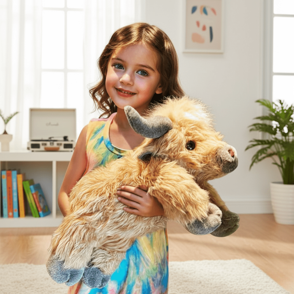 MOOLETTE – Lovable Highland Cow Plush with Cozy, Huggable Design 1