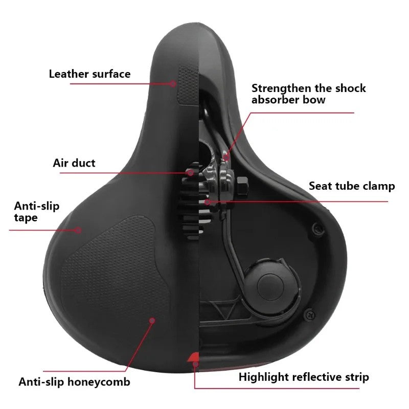 MOVARA – Ergonomic Bike Seat with Ventilation Channels for Cool Rides 4