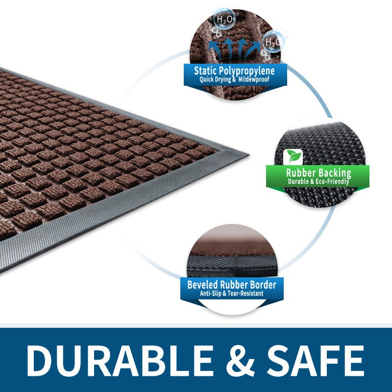 MUDSCRAPE – Heavy-Duty Anti-Slip Doormat for Dirt Trapping 5