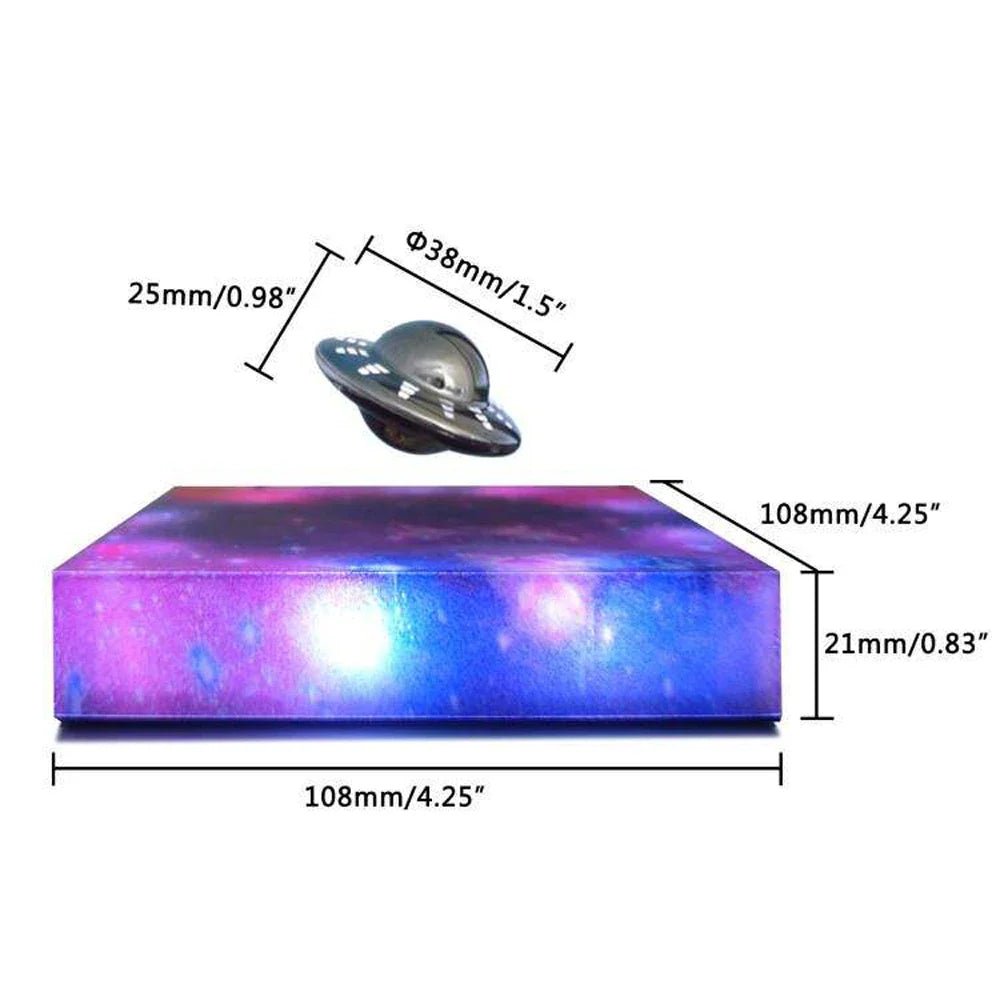 Magnetic Levitating Spaceship LED Night Light - Unique Home Decor Lamp 0