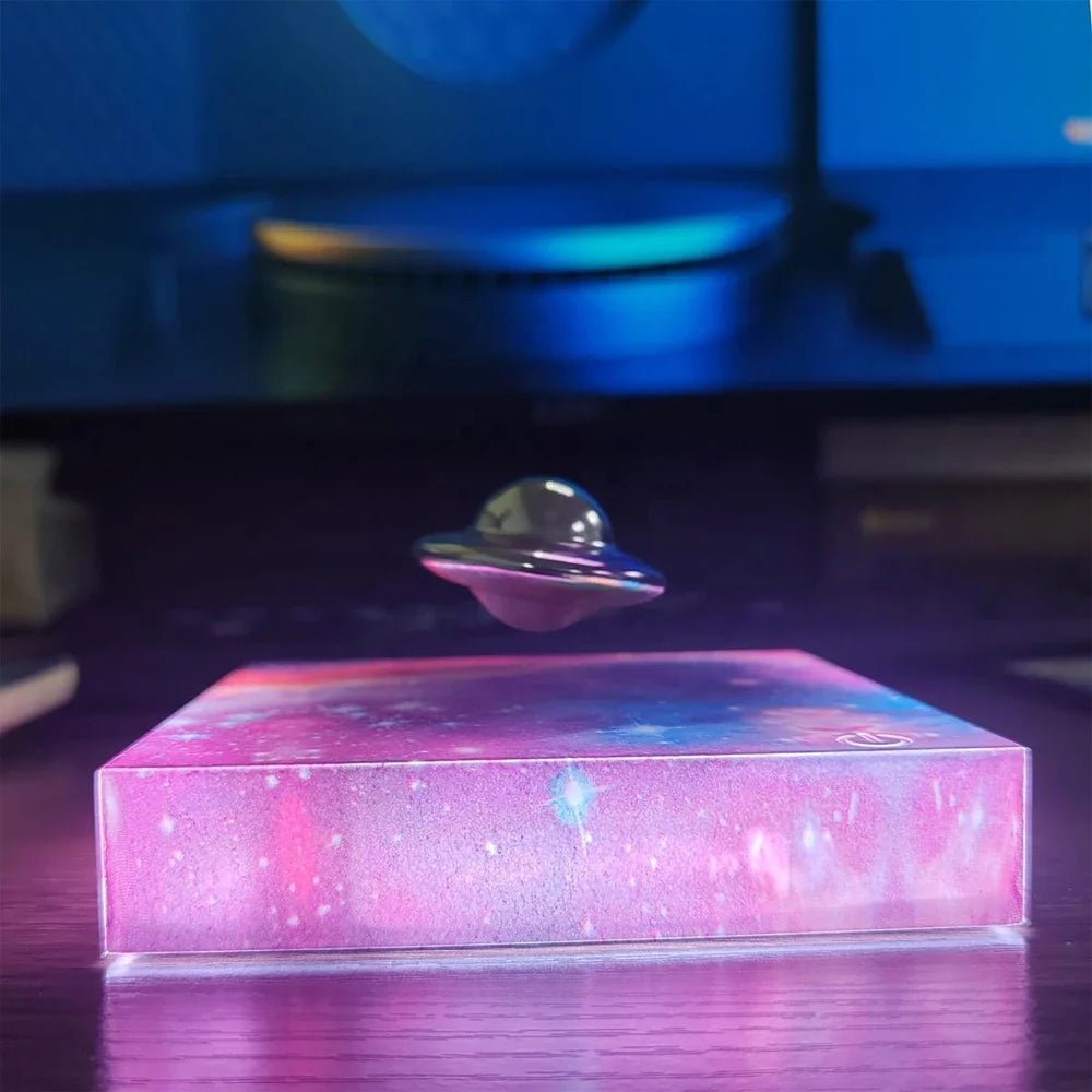 Magnetic Levitating Spaceship LED Night Light - Unique Home Decor Lamp 1