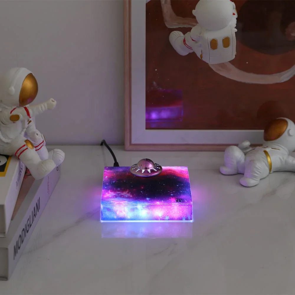 Magnetic Levitating Spaceship LED Night Light - Unique Home Decor Lamp 3