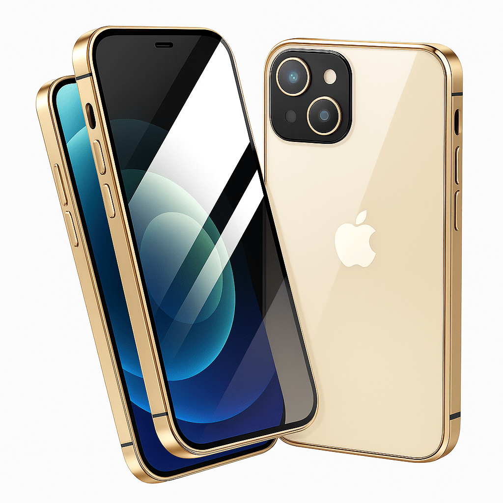 Magnetic Phone Case for iPhone 14 Pro and 13 – Privacy & Screen Protection