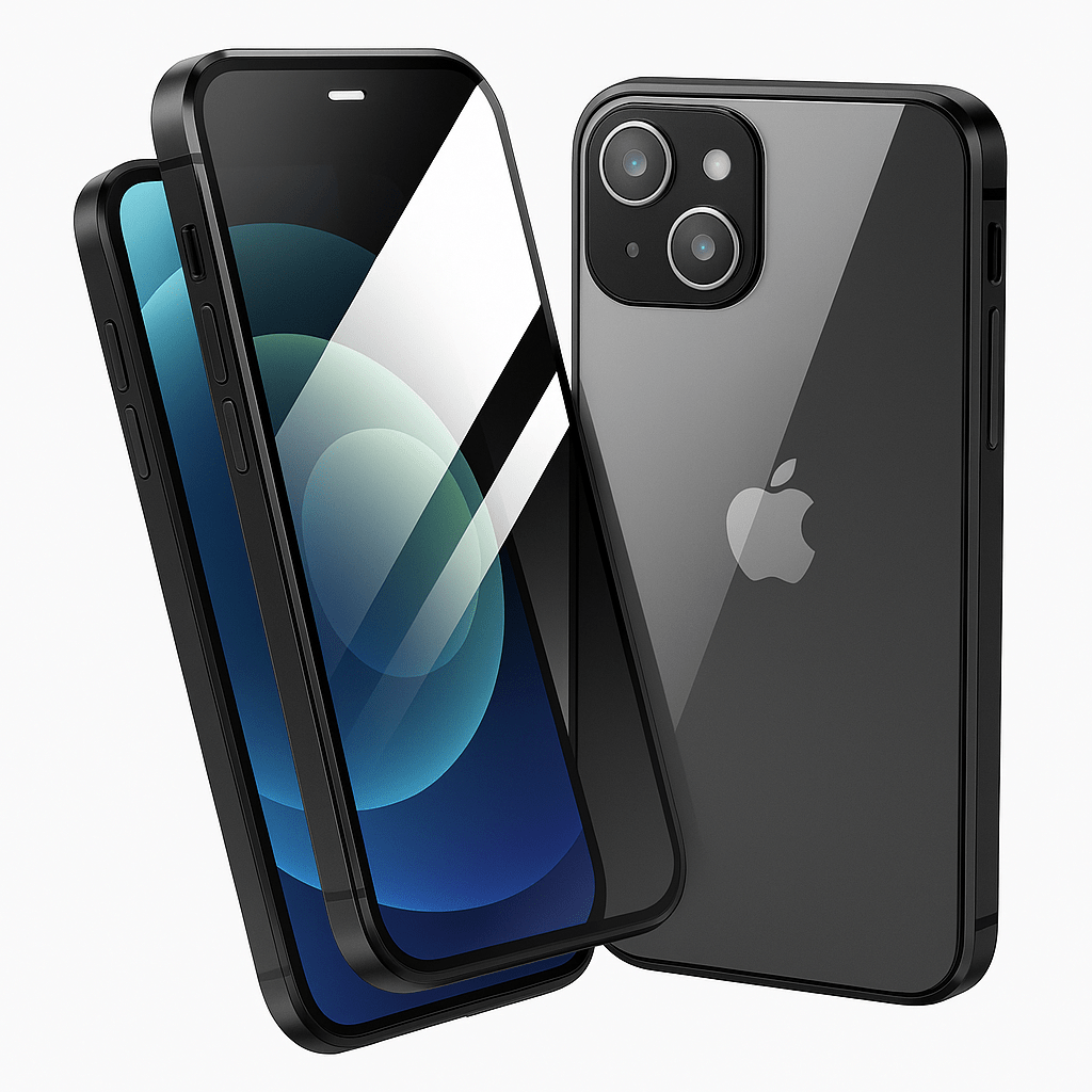 Magnetic Phone Case for iPhone 14 Pro and 13 – Privacy & Screen Protection