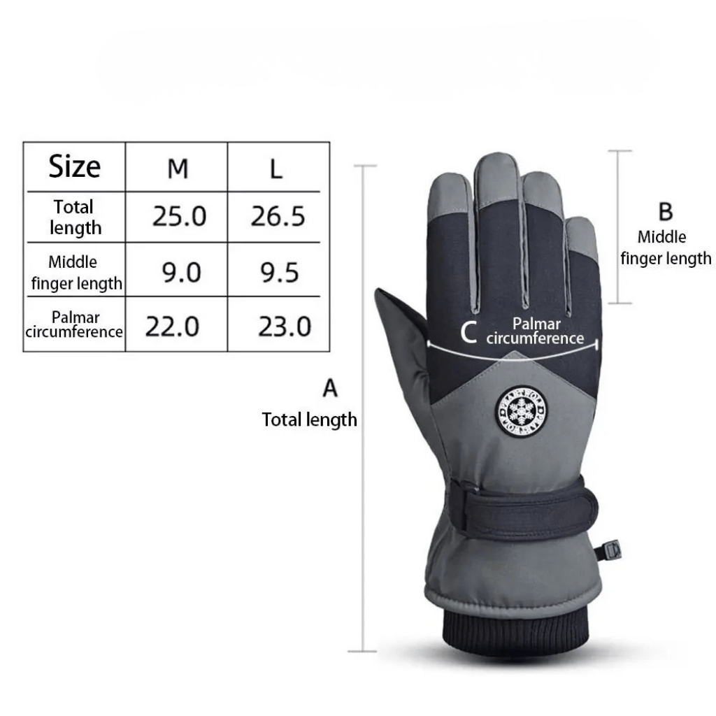 TOUCHSKI – Waterproof Winter Ski Gloves, Touch Screen & Non-Slip Design