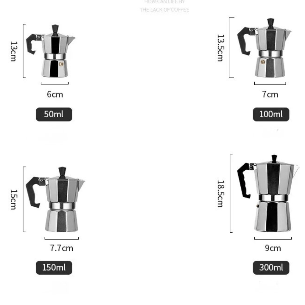 BREWELLO – Portable Italian Aluminum Coffee Maker for Rich Espresso