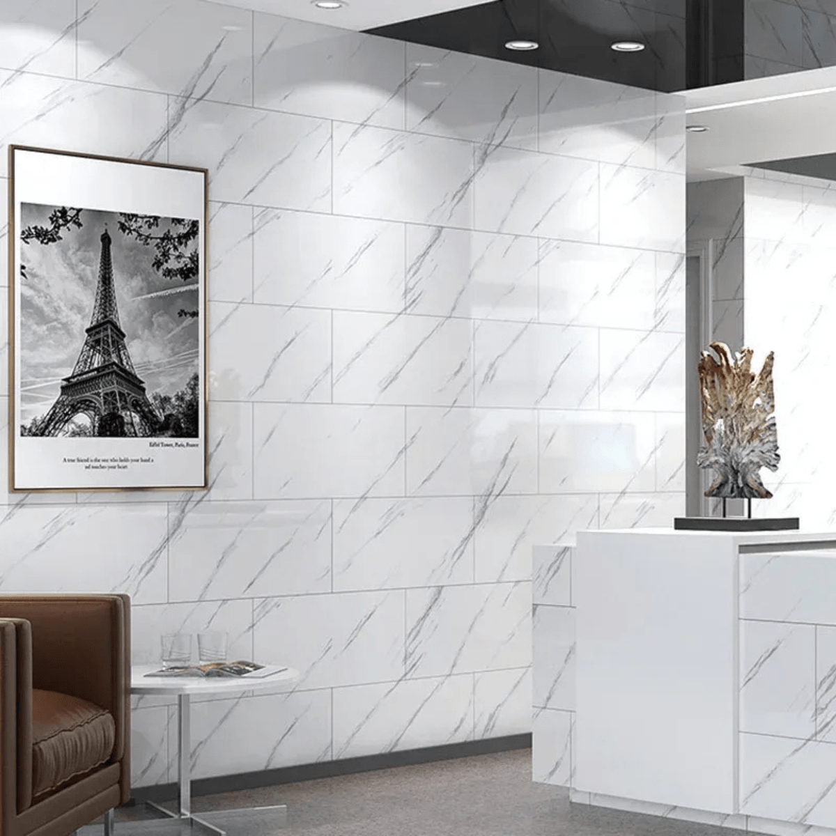 Marblique – Self-Adhesive Marble PVC Floor Tiles for Modern Interiors