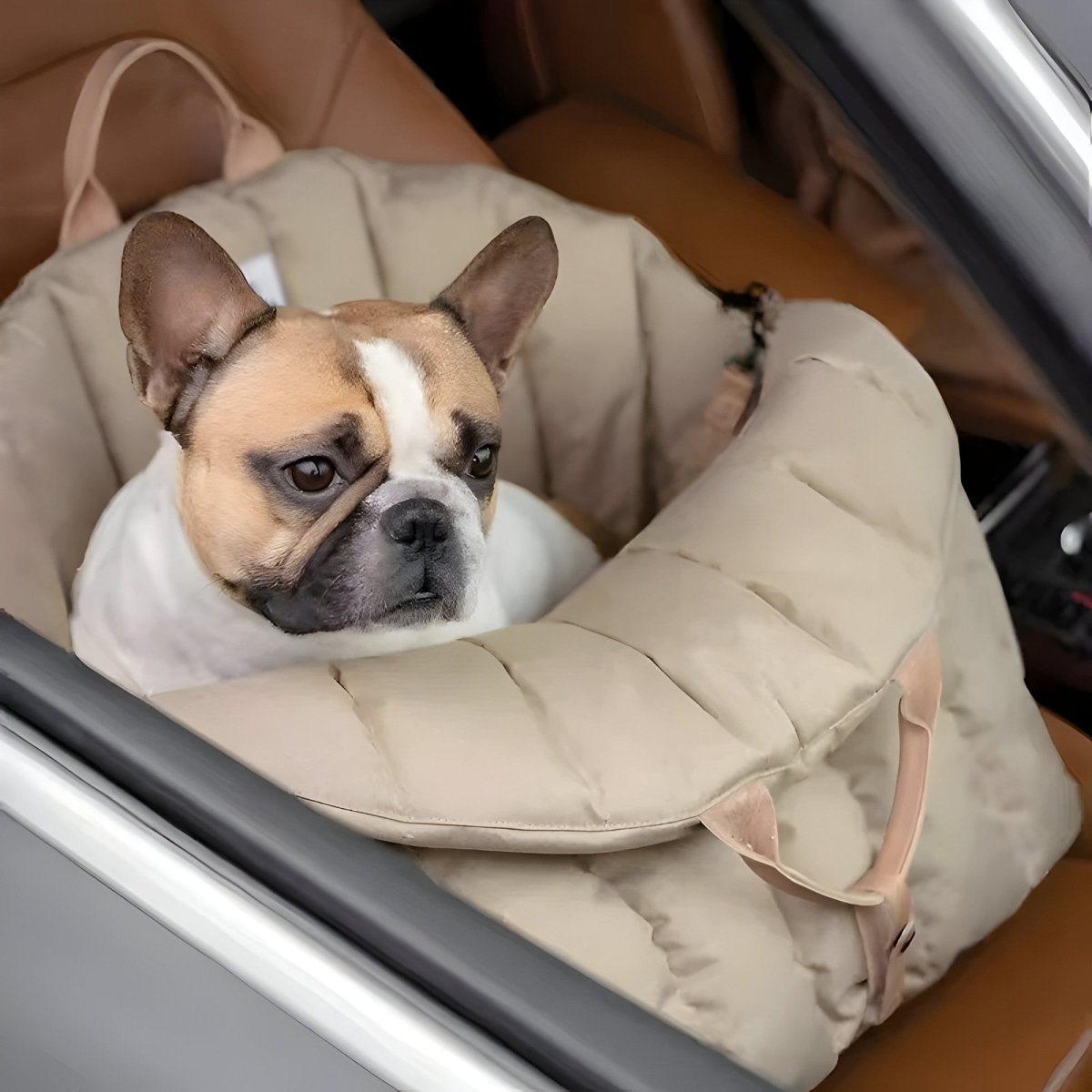 Mila - Warm and Stylish Dog Carrier Bag with Safety Belt for Travel 1
