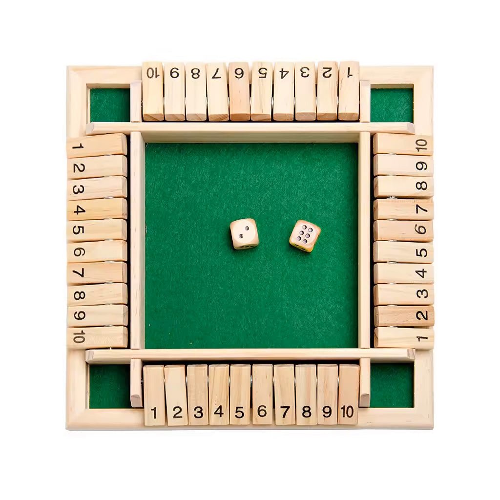Mind Count Montessori Dice Game | Teaches Numbers & Strategy | Wooden Shut the Box | Educational Math Toy 1