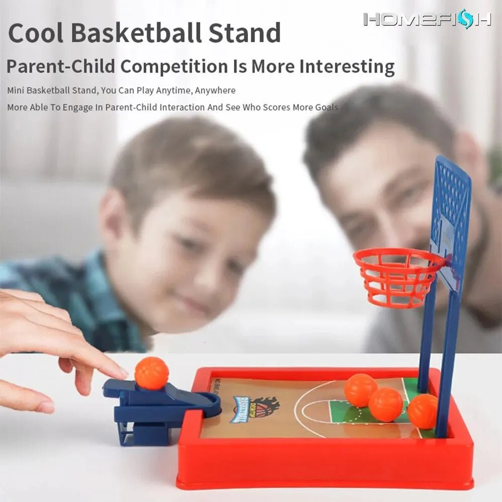 Mini Basketball Game Set - Compact Portable Tabletop Sports Toy for Indoor & Outdoor Fun 1