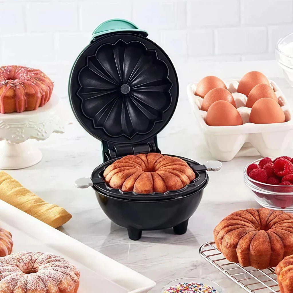 Mini Dash Bundt Cake Maker - Compact Non-Stick Baking Machine for Quick Treats 1