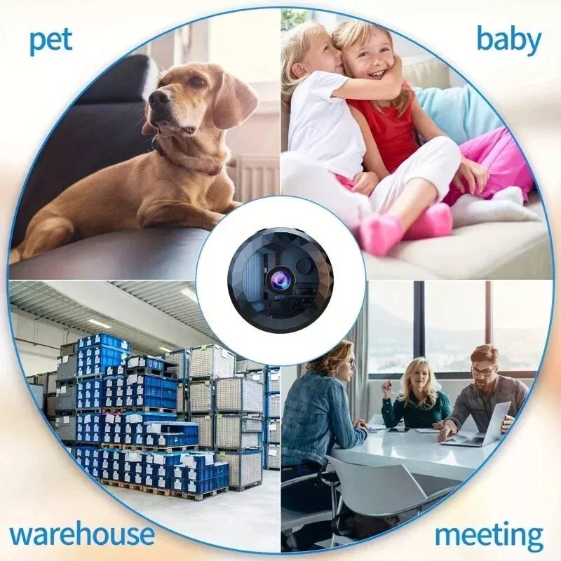 SECURO MINI – Compact 1080P WiFi Security Camera with Night Vision and Motion Detection