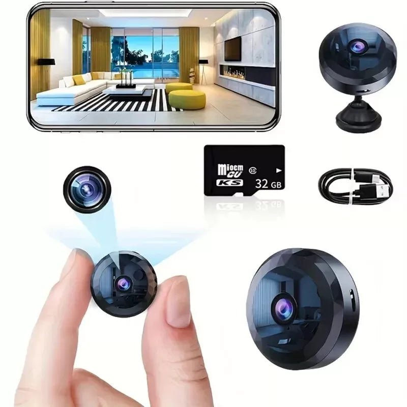 SECURO MINI – Compact 1080P WiFi Security Camera with Night Vision and Motion Detection
