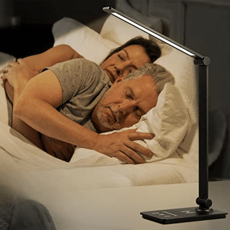 ModernGlow LED Desk Lamp with Wireless Charging, Adjustable Brightness for Table 3
