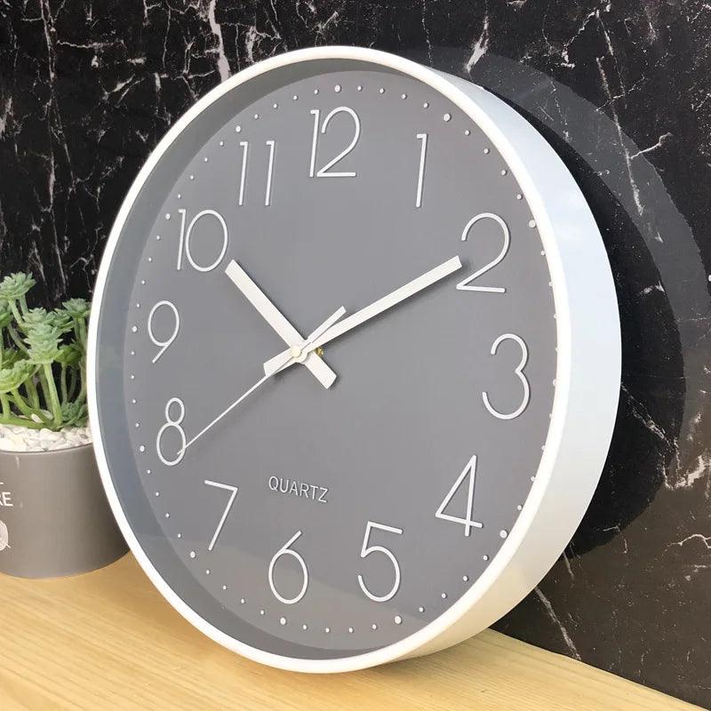 Modern 12-Inch Silent Non-Ticking Wall Clock - Minimalist Home Decor 11