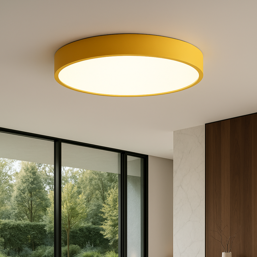 ETERNA BEAM - Moderne LED Plafondlamp in Roze en Grijs