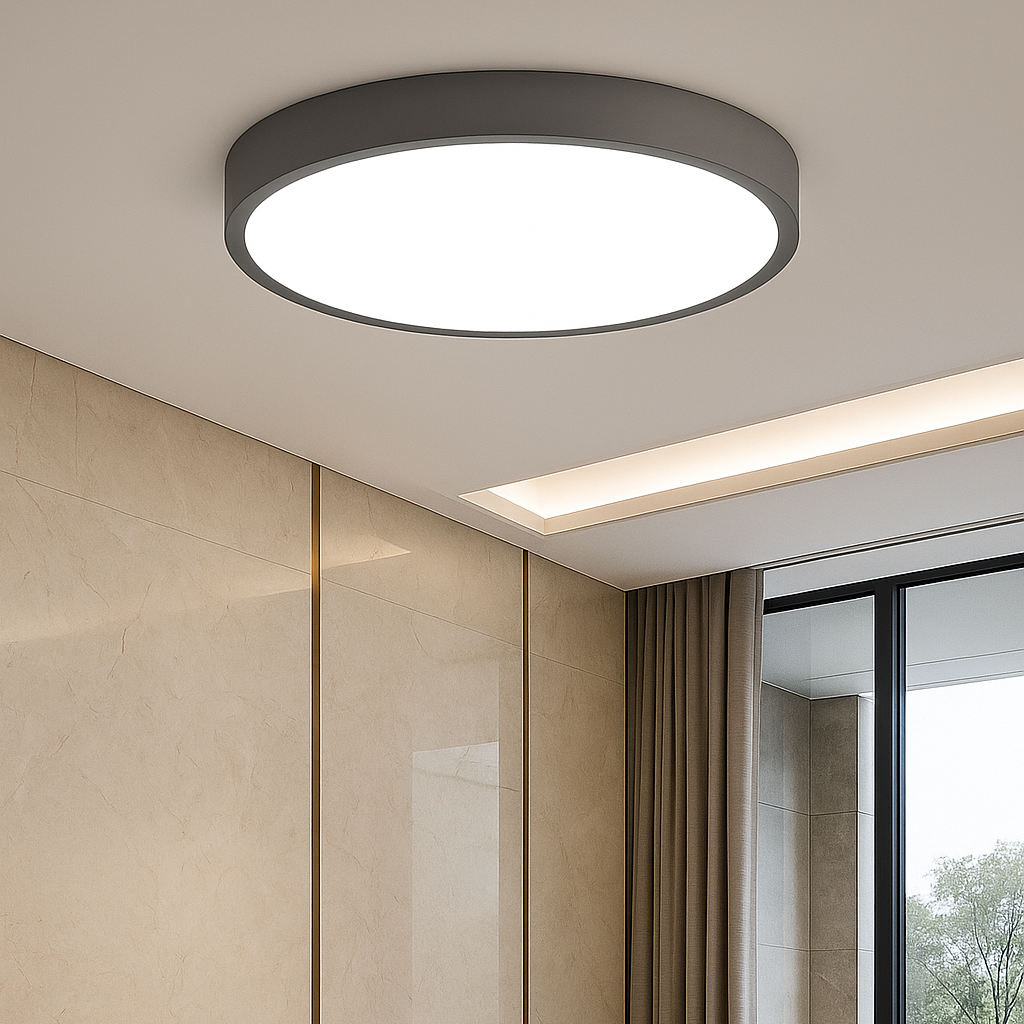ETERNA BEAM - Moderne LED Plafondlamp in Roze en Grijs