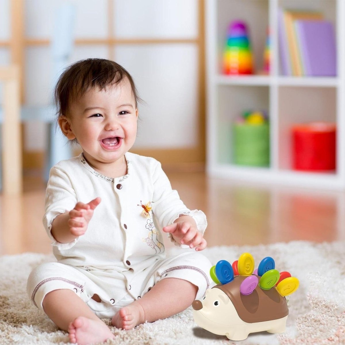 Montessori Hedgehog Learning Toy - Skill-Building Colors & Numbers for Toddlers 7