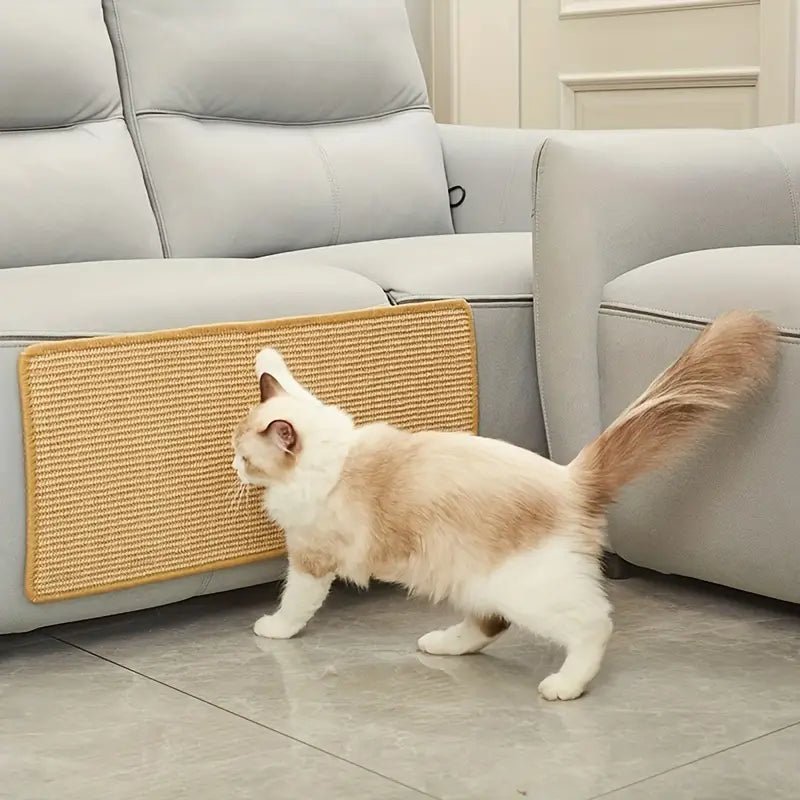 Natural Sisal Cat Scratcher Mat for Furniture Protection - Durable & Safe 1