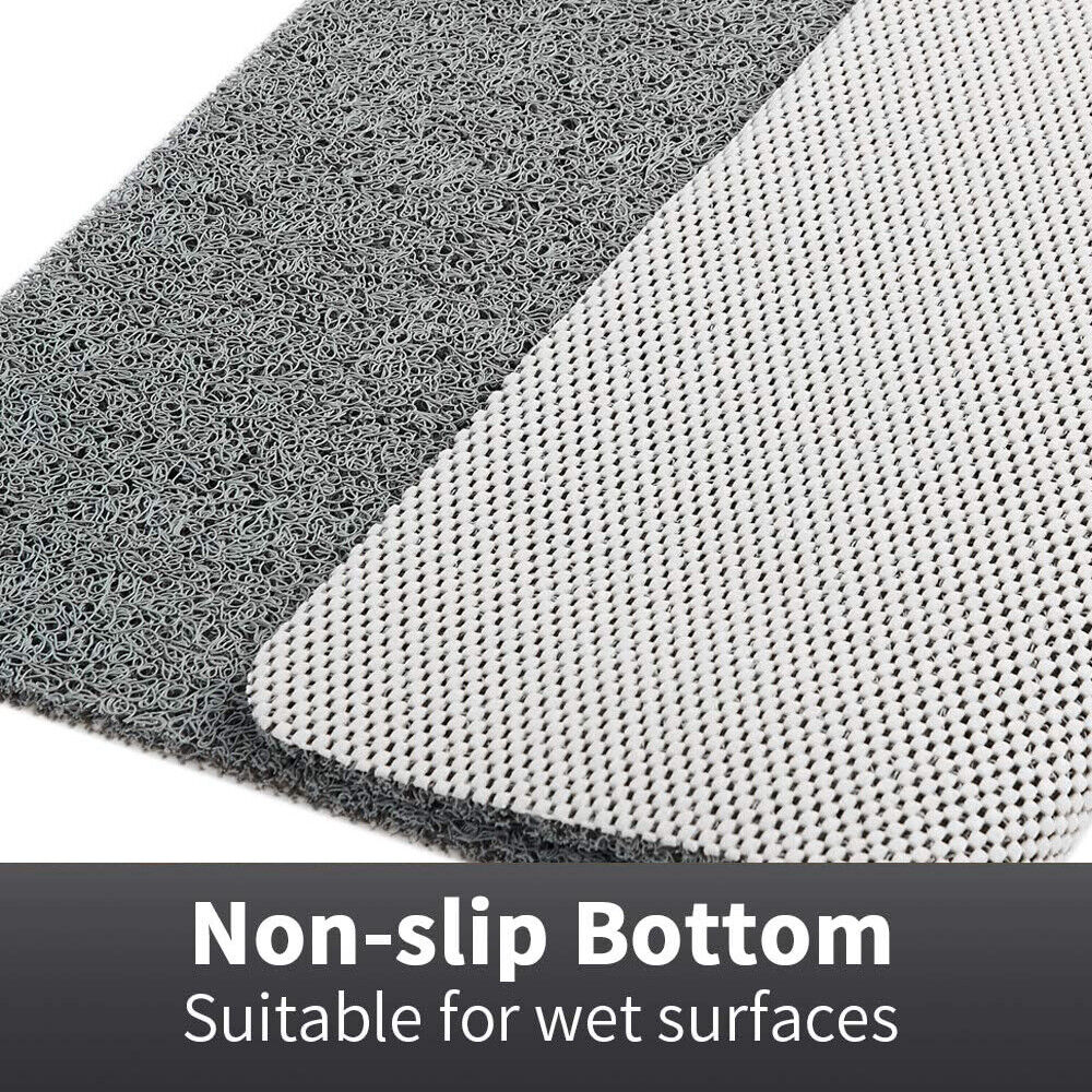 Non-Slip Shower Mat with Quick-Drying Drainage Design – Soft Loofah-Like Surface for Ultimate Comfort and Safety, 40x60 cm, Gray 2