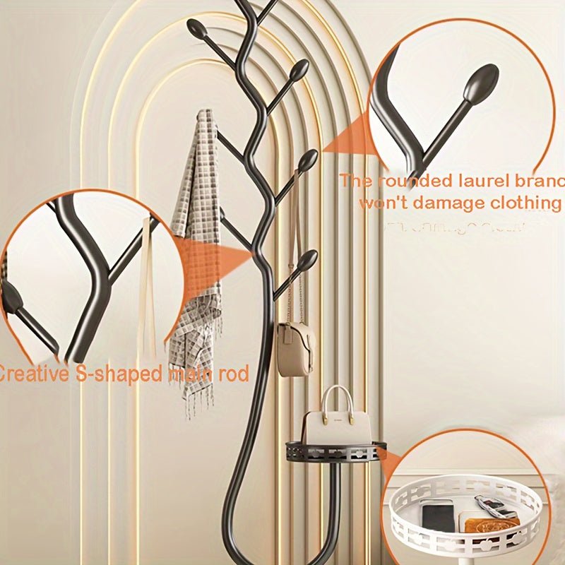 NordLign Standing Coat Rack | Minimalist wooden coat stand for modern interiors 2