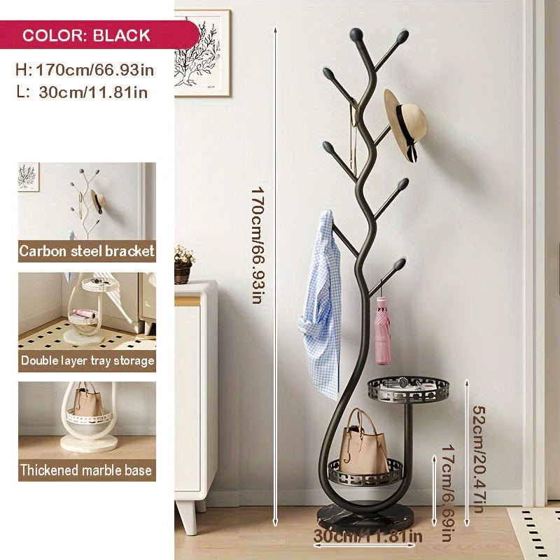 NordLign Standing Coat Rack | Minimalist wooden coat stand for modern interiors 5