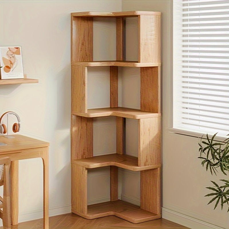 NordVerge Solid Wood Corner Cabinet | Space-saving storage for modern living 0