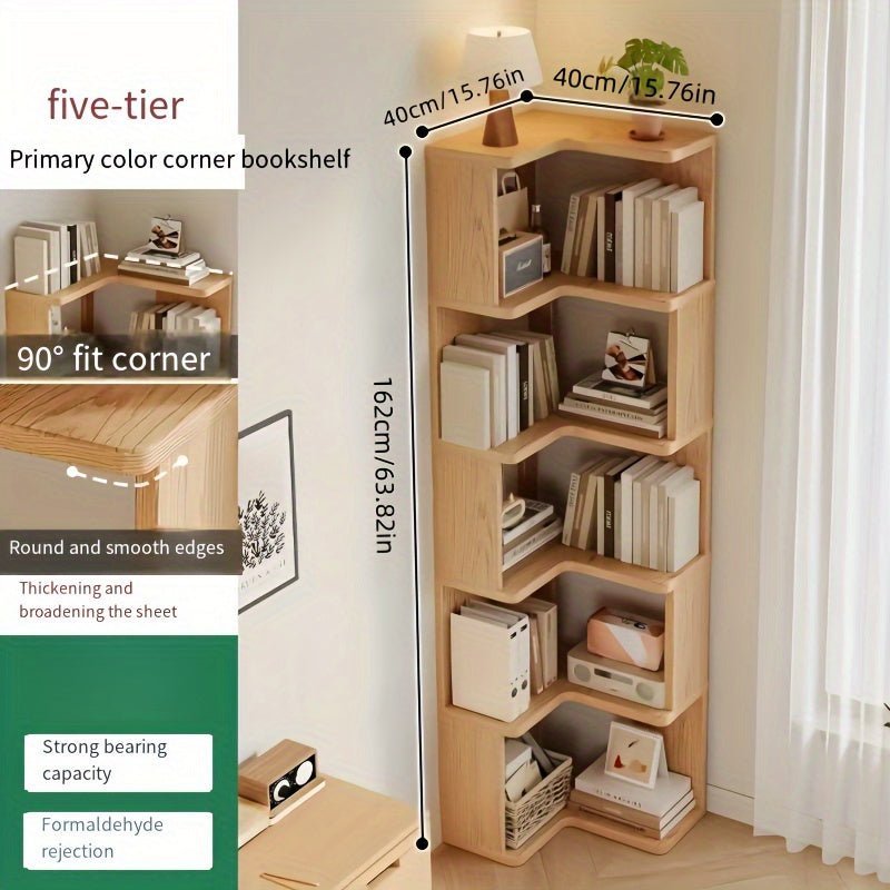 NordVerge Solid Wood Corner Cabinet | Space-saving storage for modern living 3