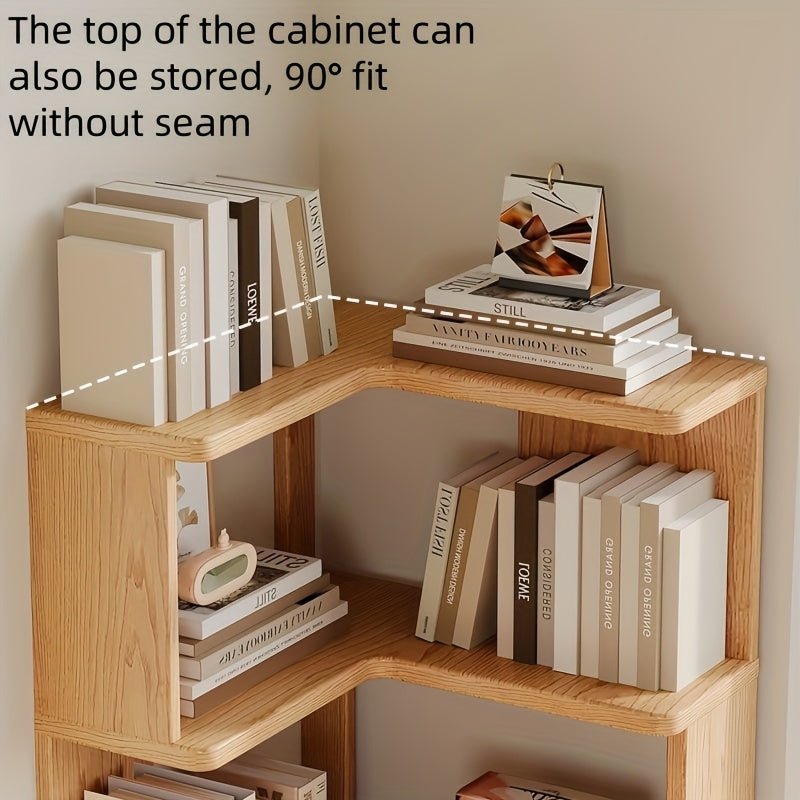 NordVerge Solid Wood Corner Cabinet | Space-saving storage for modern living 4