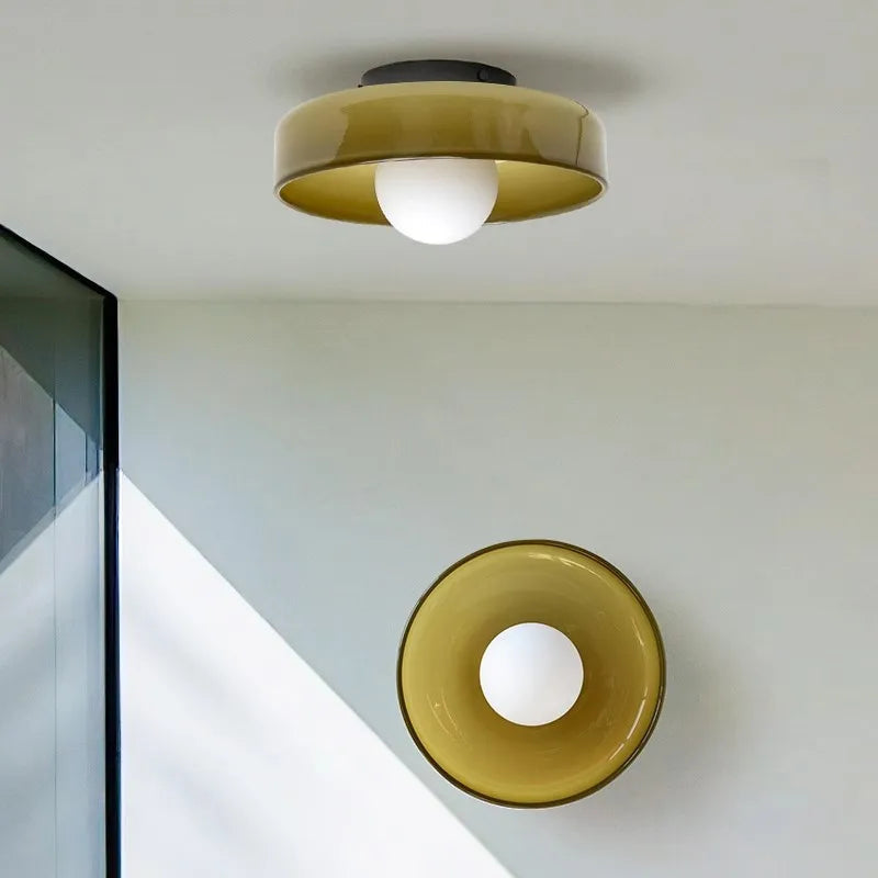 NORDILUX – Nordic Glass Ceiling Lamp with Transparent Shade and LED Compatibility