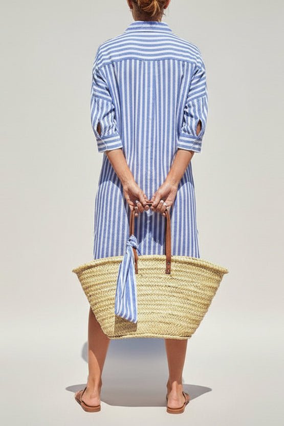 Olivia Women's Striped Summer Dress - Lightweight & Versatile Shirt Dress 3