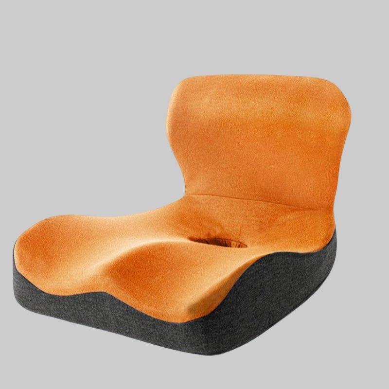 Oraliu L-Shape Memory Foam Cushion | Relieves Back, Coccyx & Spine Pain | Orthopedic Seat Pad | Office & Home Comfort 1