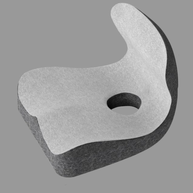 Oraliu L-Shape Memory Foam Cushion | Relieves Back, Coccyx & Spine Pain | Orthopedic Seat Pad | Office & Home Comfort 2