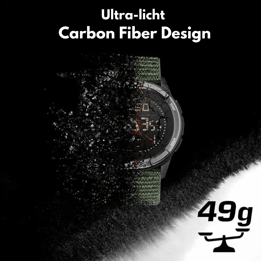 OutdoorHaven - Lightweight Carbon Fiber Outdoor Watch with Fitness Tracker 2