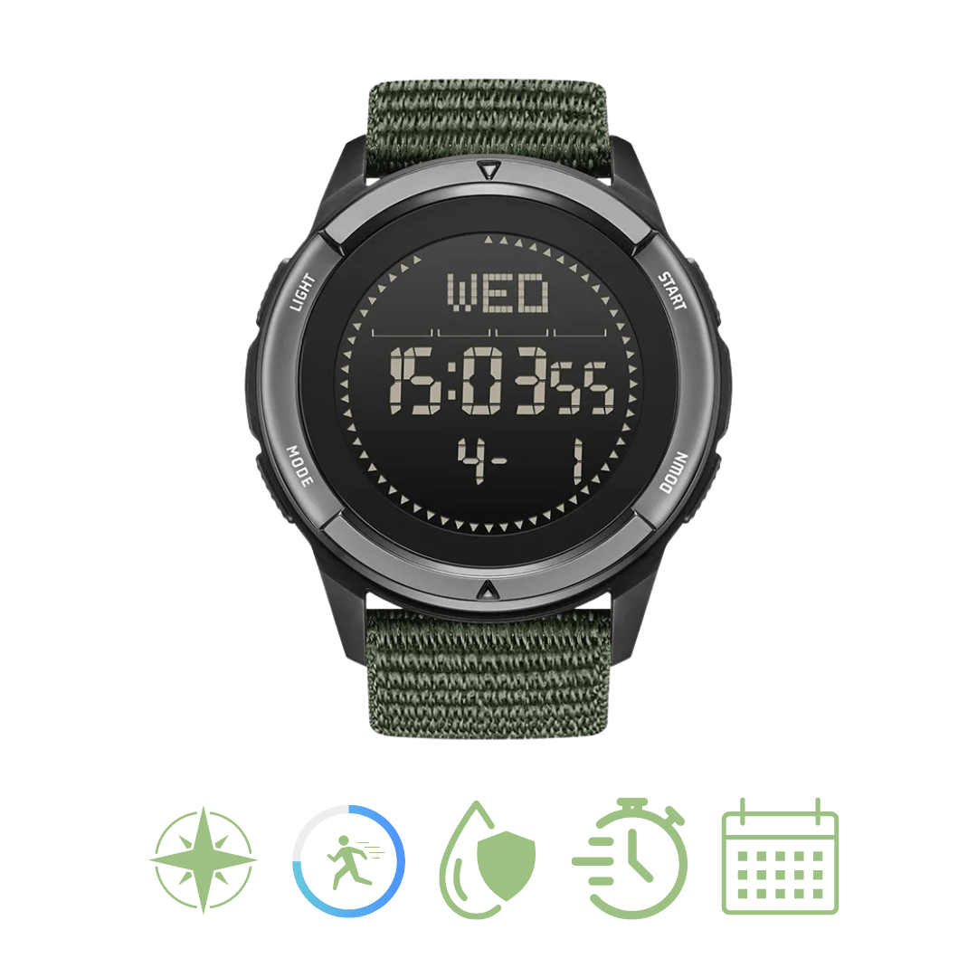 OutdoorHaven - Lightweight Carbon Fiber Outdoor Watch with Fitness Tracker 3