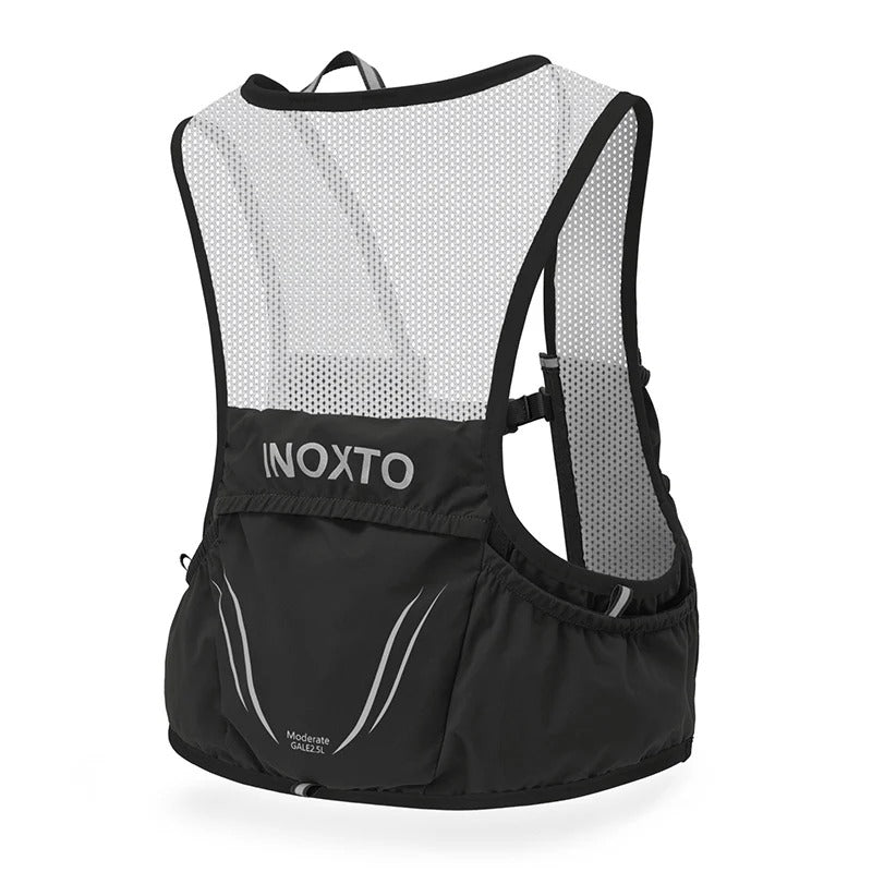 OutdoorHaven Trailrun Hydration Vest with 2 Soft Flasks and Reflective Stripes 0
