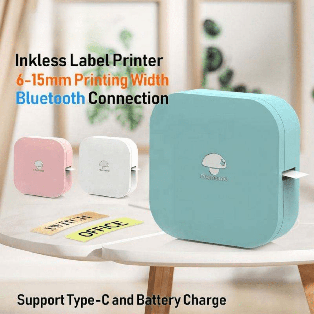 PRINTIFY – Wireless Thermal Label Maker with Bluetooth & Portable Ink-Free Printing 3