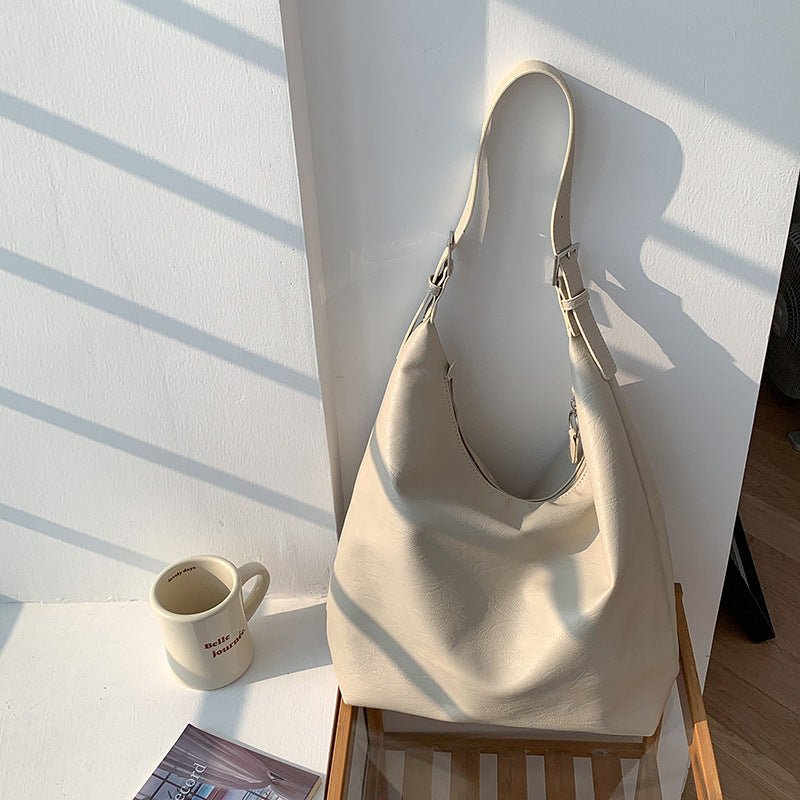 PUFFYPOUCH – Soft PU Leather Dumpling Tote for a Playful, Chic Look 6