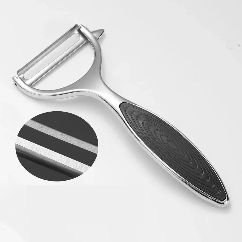 PeelMate Pro – Comfortable, Non-Slip Stainless Steel Peeler for Effortless Prep 10