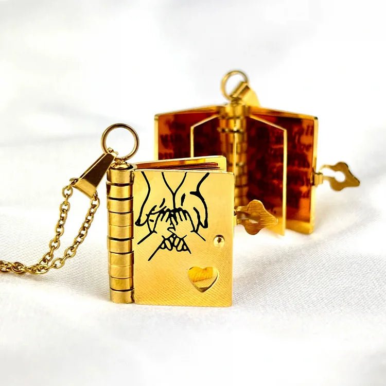 Personalized Daughter's Treasured Book Necklace - Meaningful Keepsake Jewelry 1