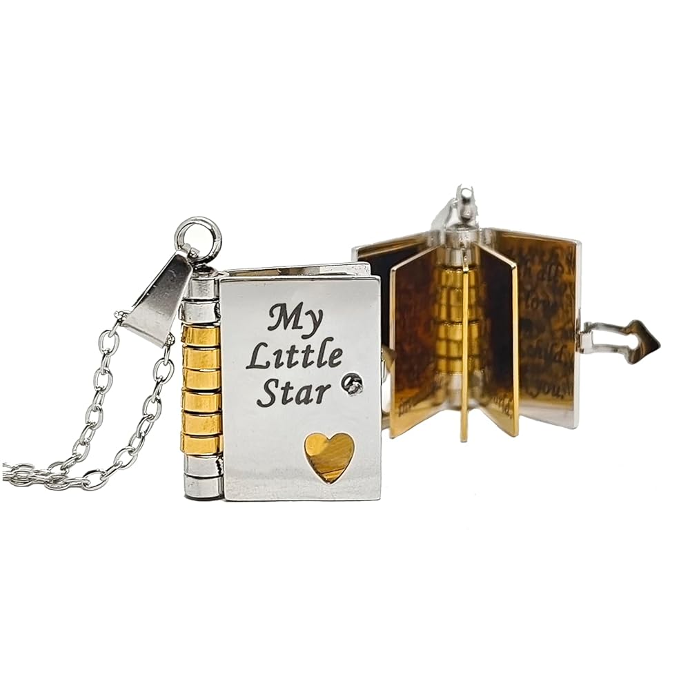 Personalized Daughter's Treasured Book Necklace - Meaningful Keepsake Jewelry 3